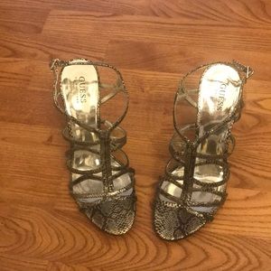 Guess snake skin heels size 8.5